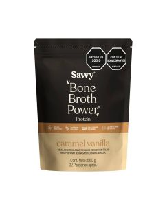 Bone broth power caramelo vainilla polvo bolsa (doypack) x 560 g