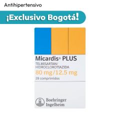 Micardis PLUS 80/12.5mg Caja X 28 Tabletas