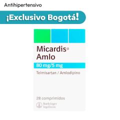 Micardis Amlo 80+5 mg Caja x 28