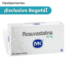Rosuvastatina MK por 40 mg 28 tabletas