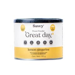 SAVVY GREAT DAY LEMON GINGERINE - 180 GRS
