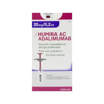 Humira Ac 20mg/0.2ml Caja Con 2 Jeringa Prellenada