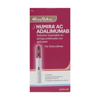 Humira Ac 40mg/0.4ml Caja Con 2 Jeringa Prellenada