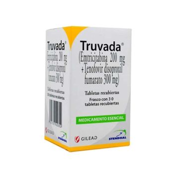 Truvada® 300/200 Frasco Con 30 Tabletas