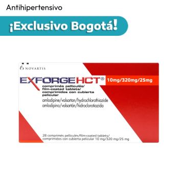 Exforge Hct Tabletas Recubiertas (10/320/25) Mg Caja X 28
