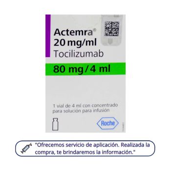 Actemra 80mg/4ml caja con 1 vial