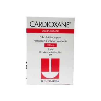 Cardioxane Dexrazoxane 500mg caja x 1 frasco ampolla