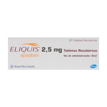 Eliquis 2,5mg Caja Con 60 Tabletas