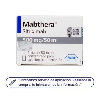 Mabthera 500mg/50ml caja con 1 vial